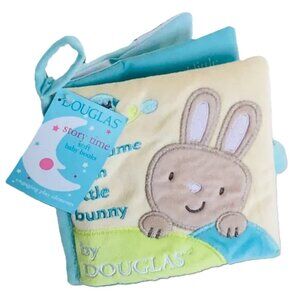 New w/ Tag-Douglas Baby Soft Plush Activity Book - Playtime With Little Bunny